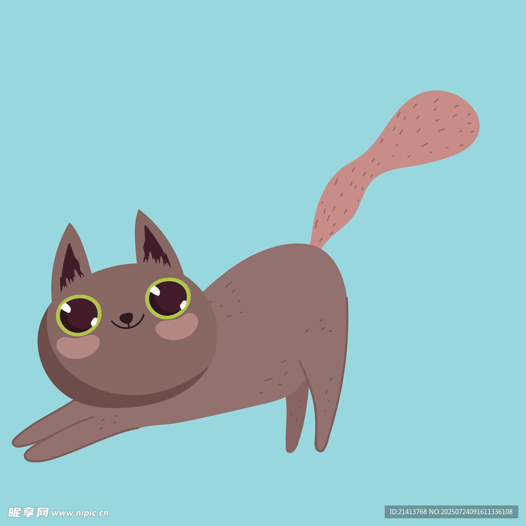 可爱猫咪俏皮姿态