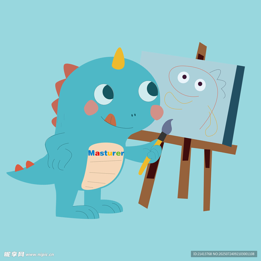 小恐龙画画