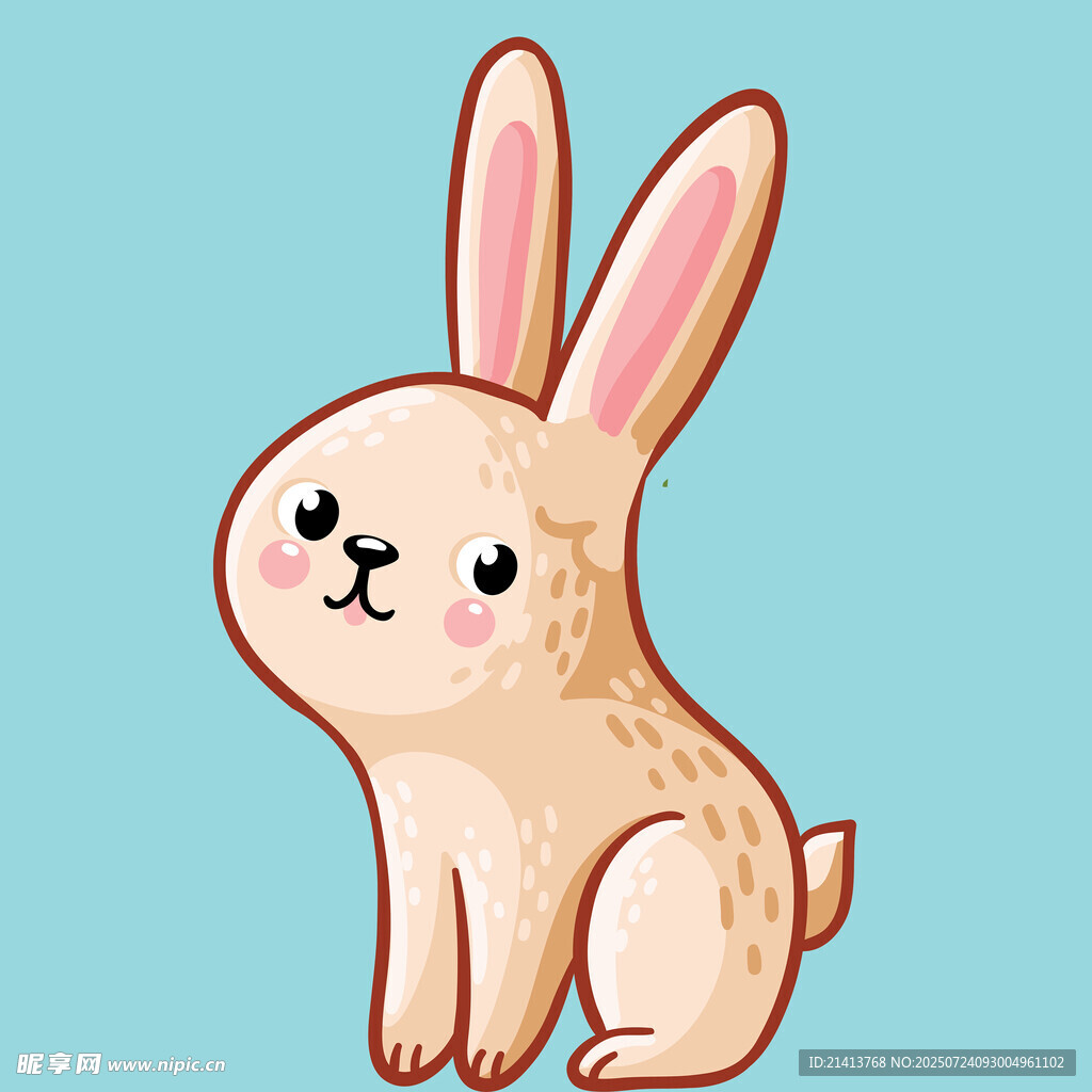 可爱卡通小兔子