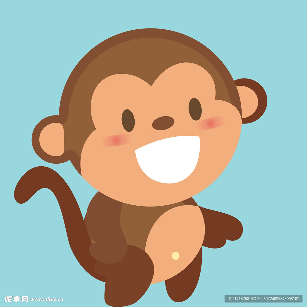 可爱小猴形象