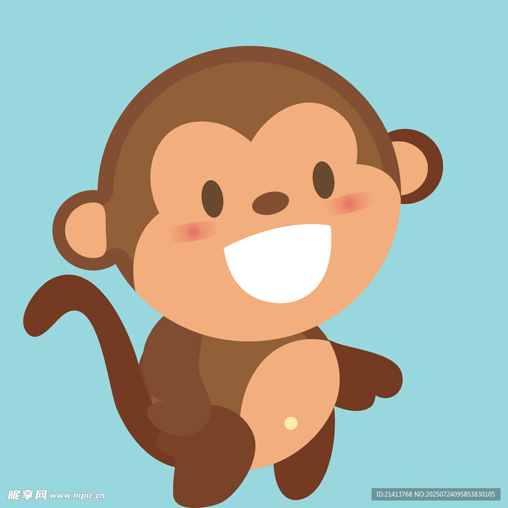 可爱小猴形象