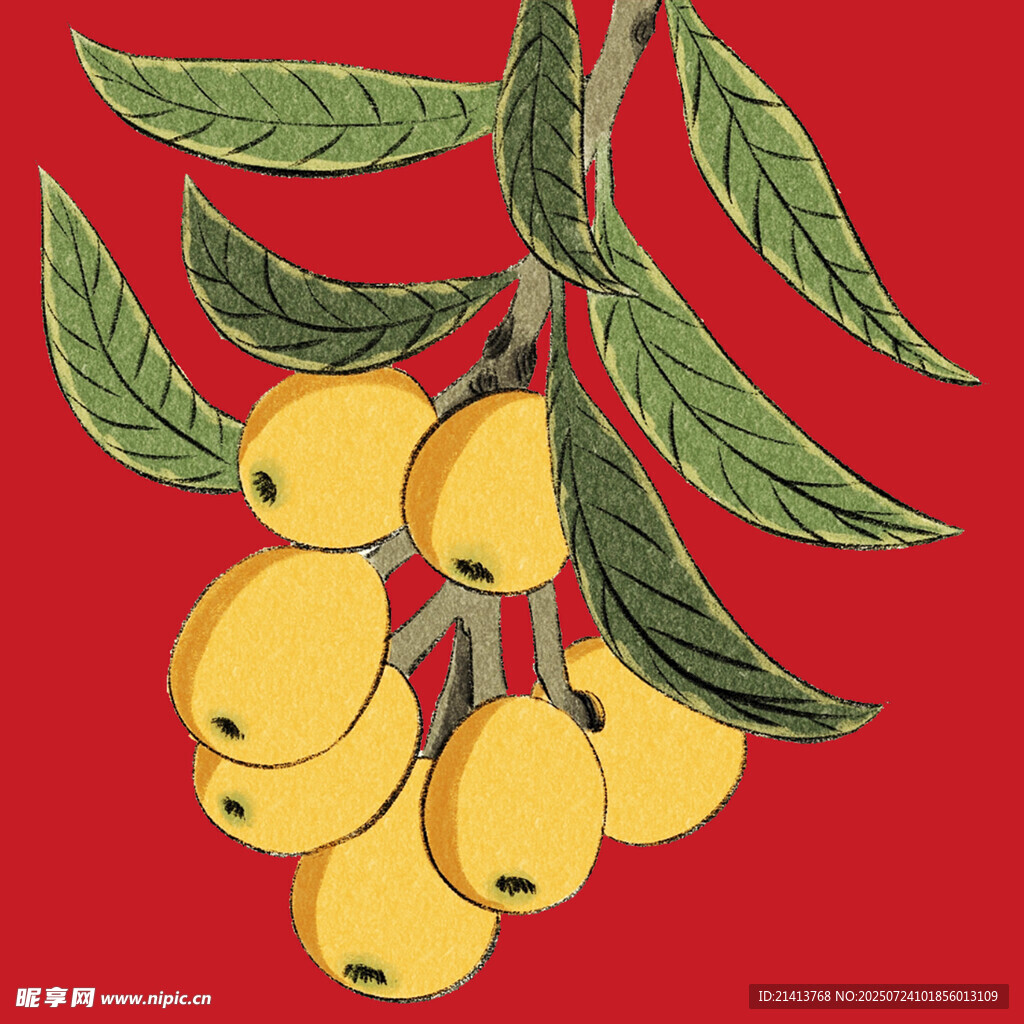 枝头黄果