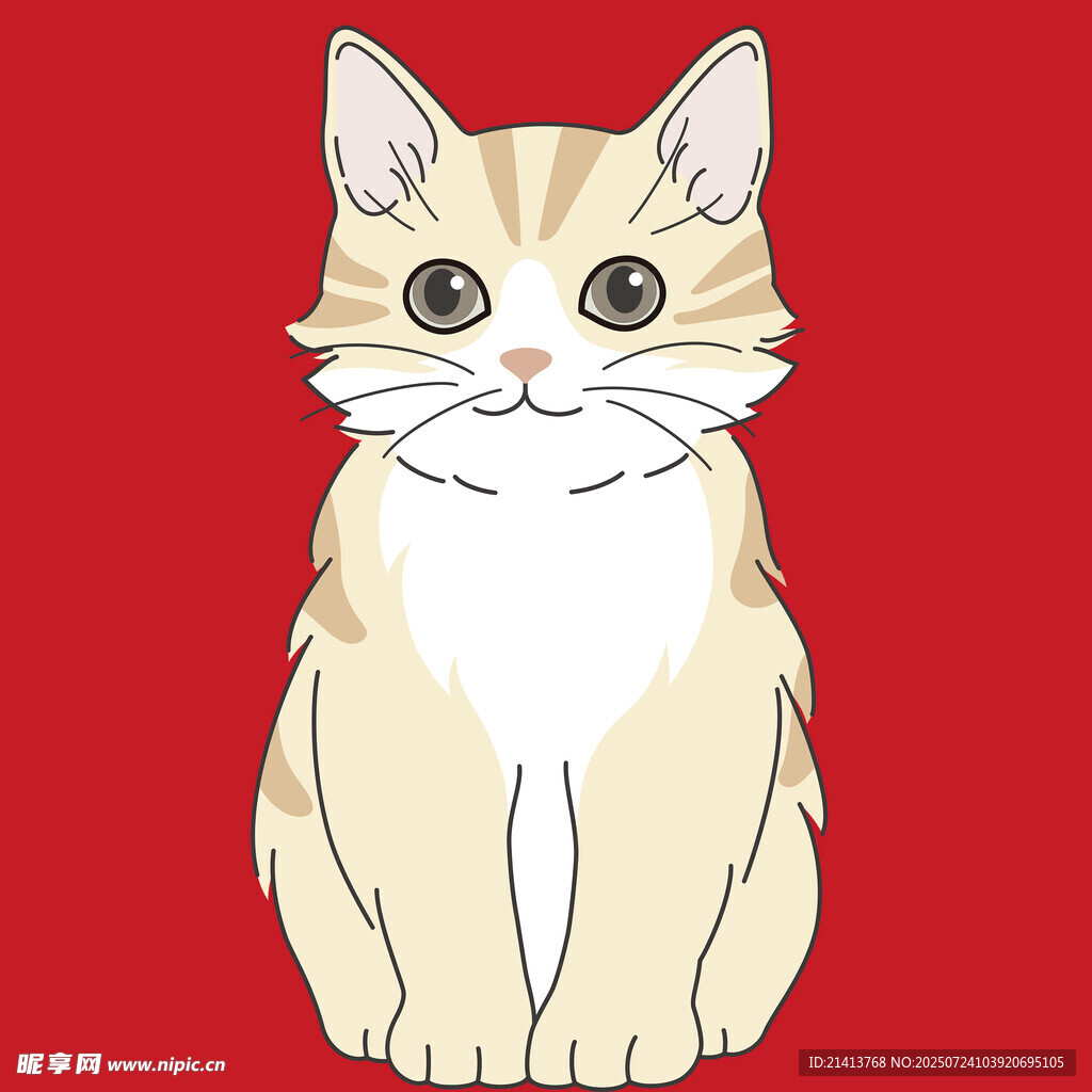 可爱猫咪插画