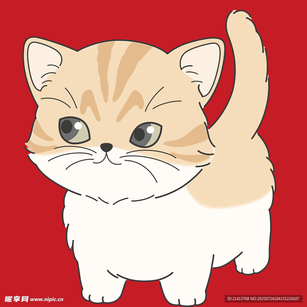 可爱小猫咪插画