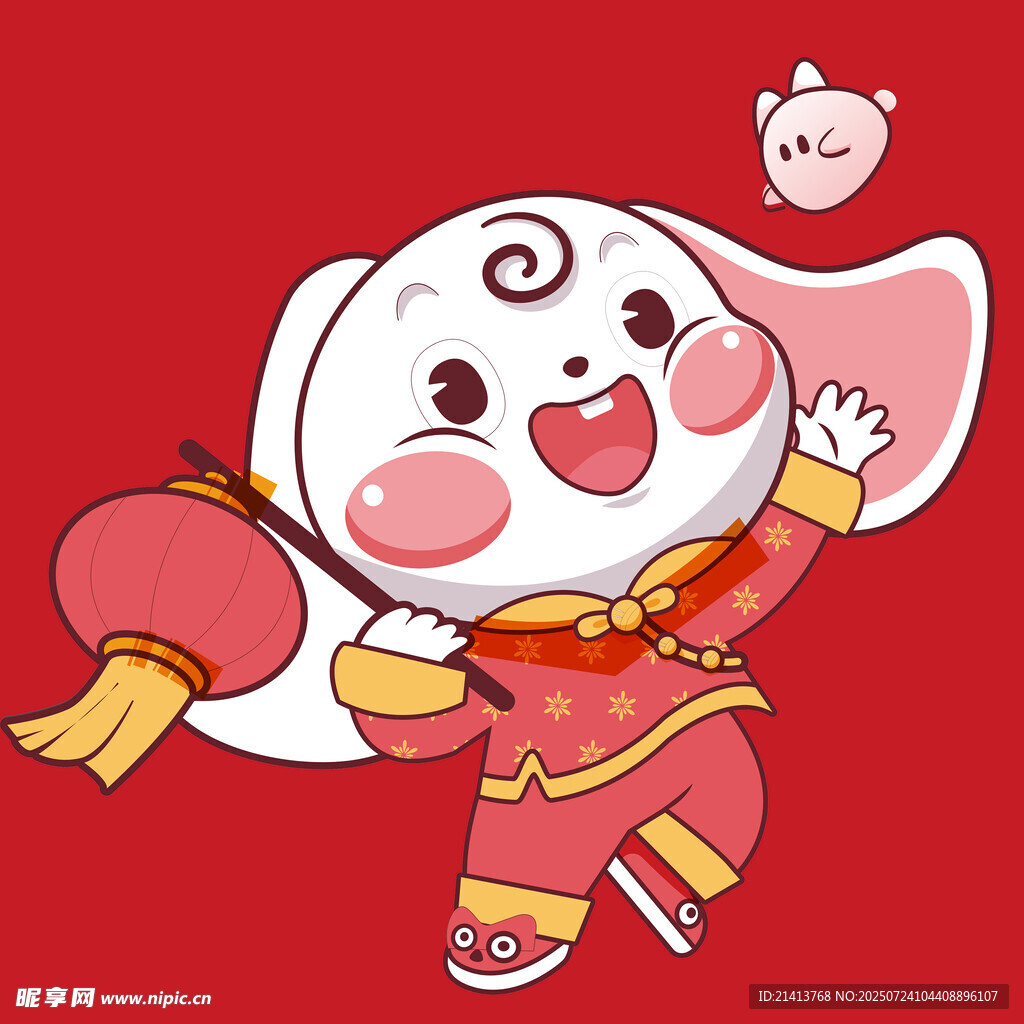 喜庆萌兔贺岁
