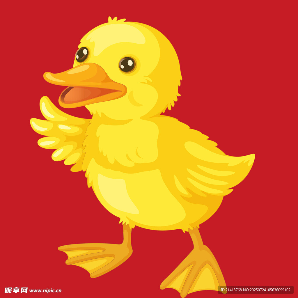 可爱小黄鸭卡通形象