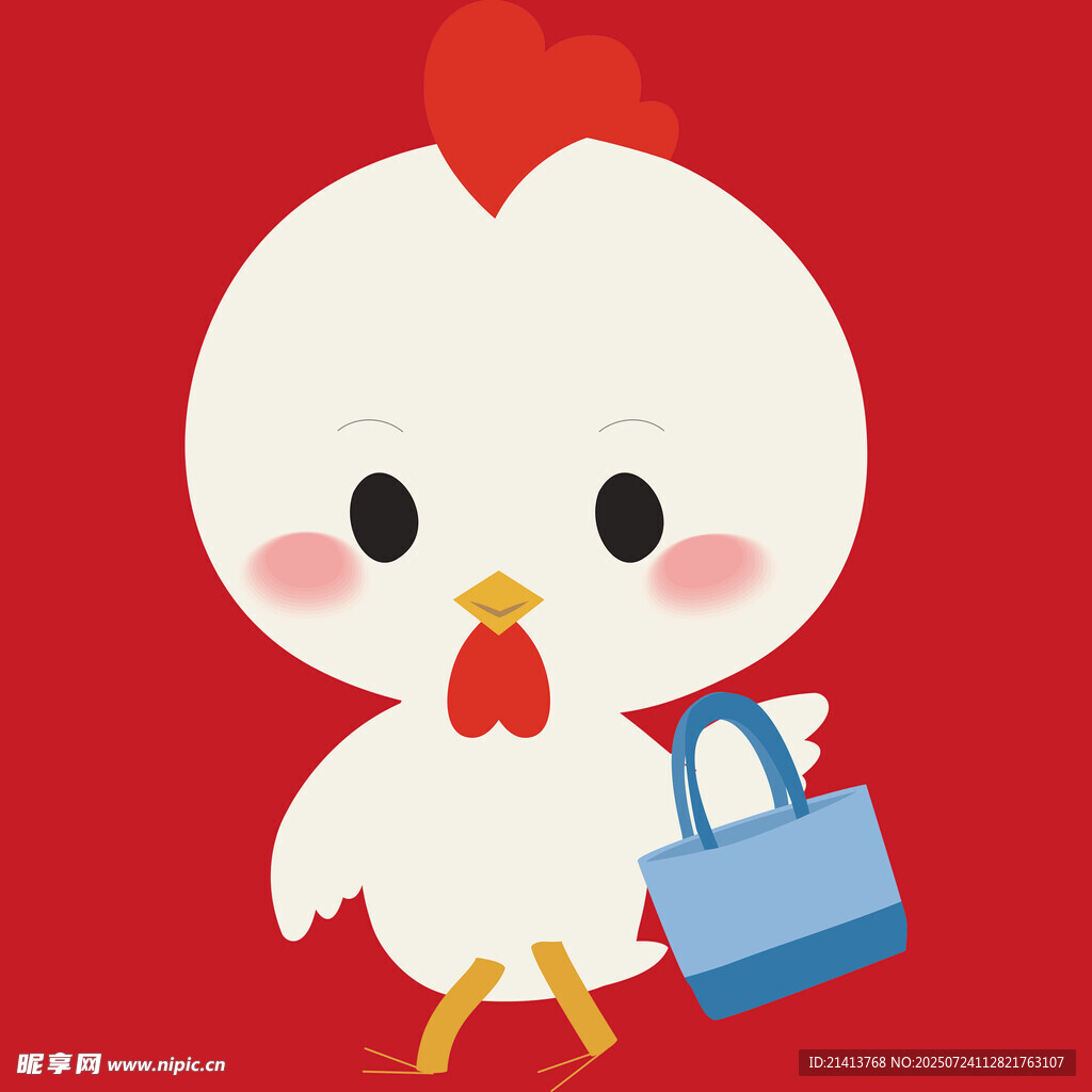 提包小鸡同 可爱萌趣形象