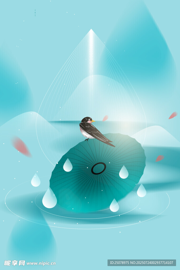 水滴中的静谧小船世界