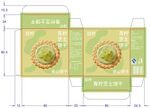 青柠味饼干包装盒装潢与结构