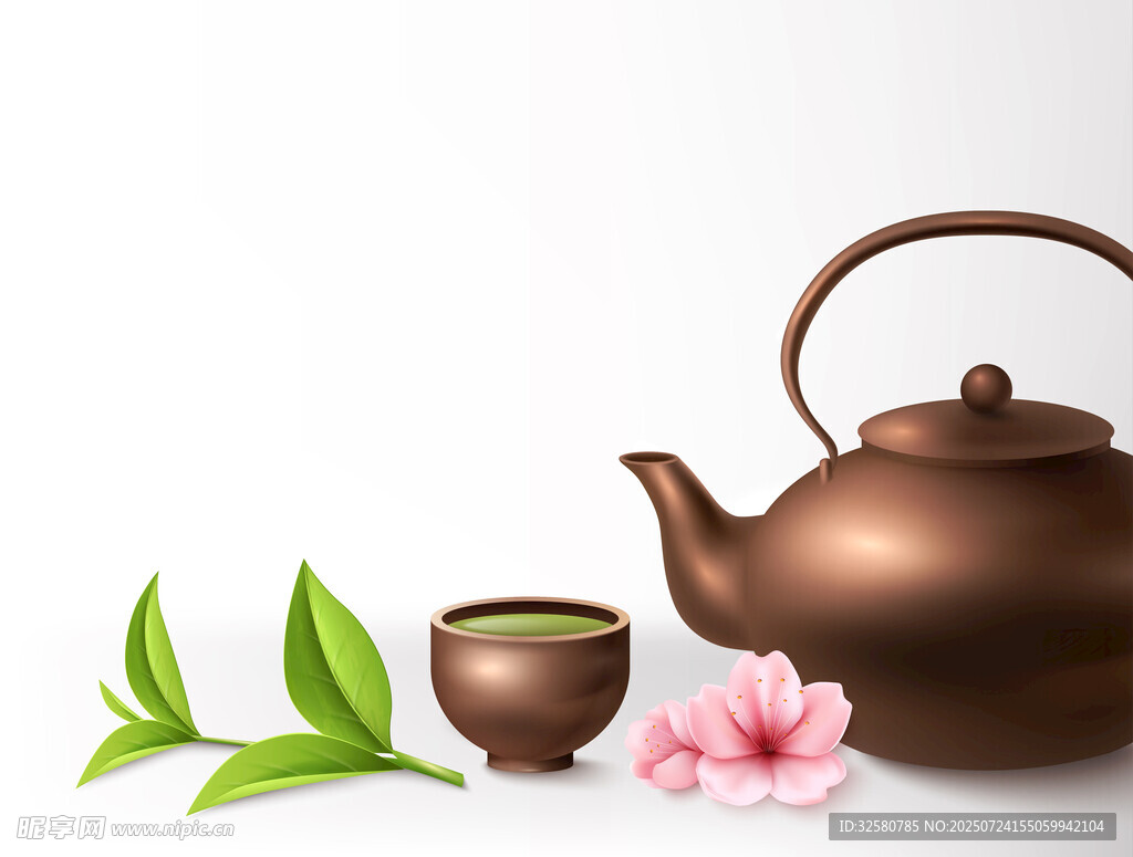 茶具花卉