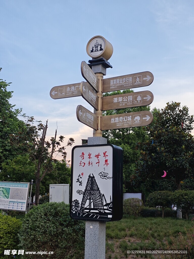 景区方向指示牌