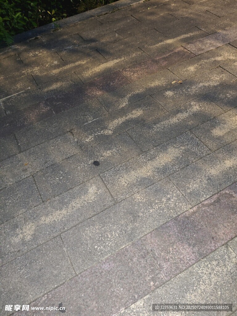户外石板地面纹理特写
