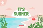 夏日海滩插图
