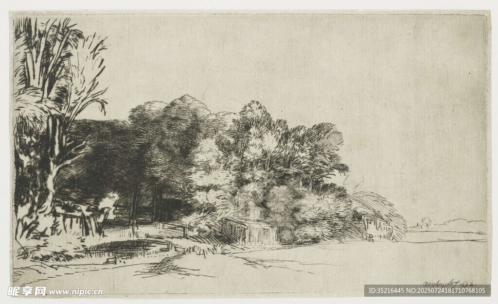 乡村风景素描