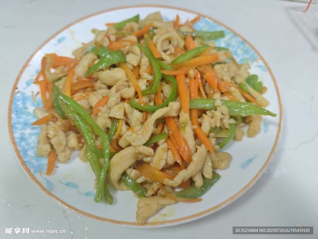 滑油鸡肉丝
