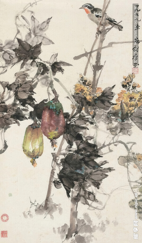 国画花鸟图