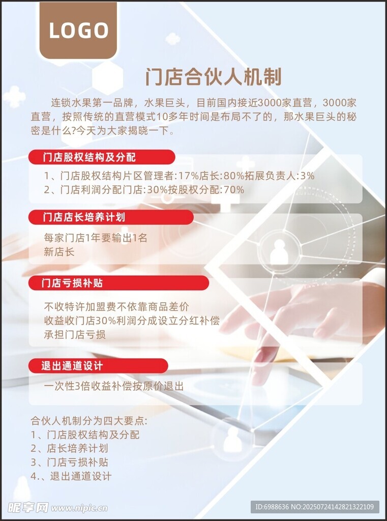 门店合伙人机制