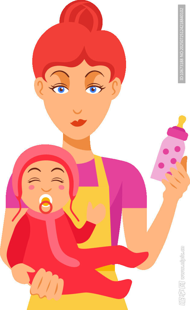 妈妈抱娃喂奶温馨瞬间