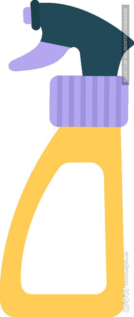黄色喷壶插画