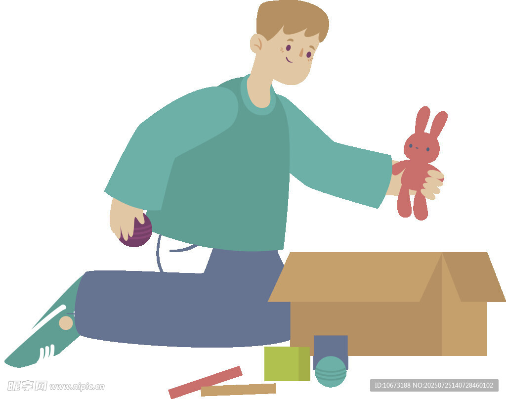 男子专注组装红色玩具