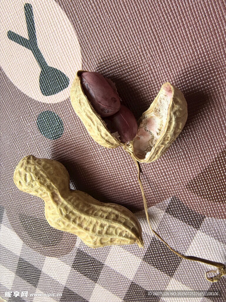 剥开的花生与完整花生