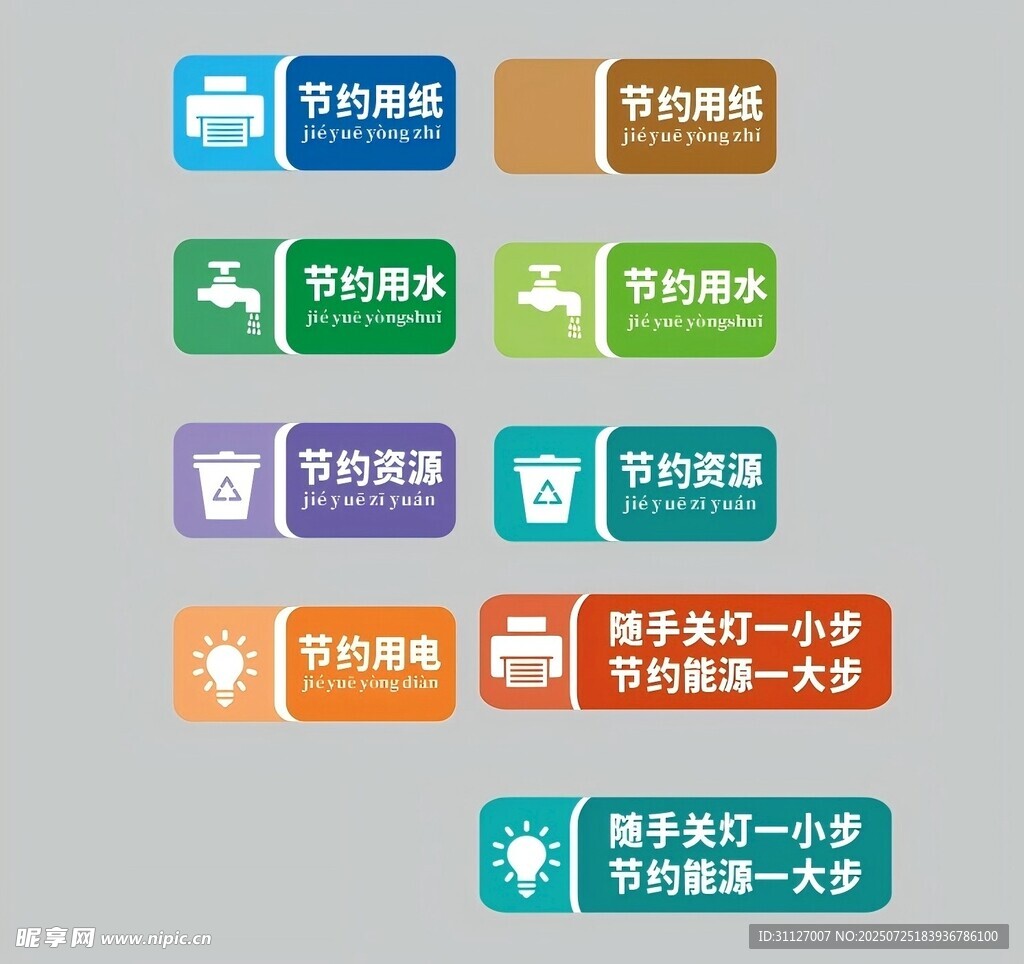 节能节约标识牌