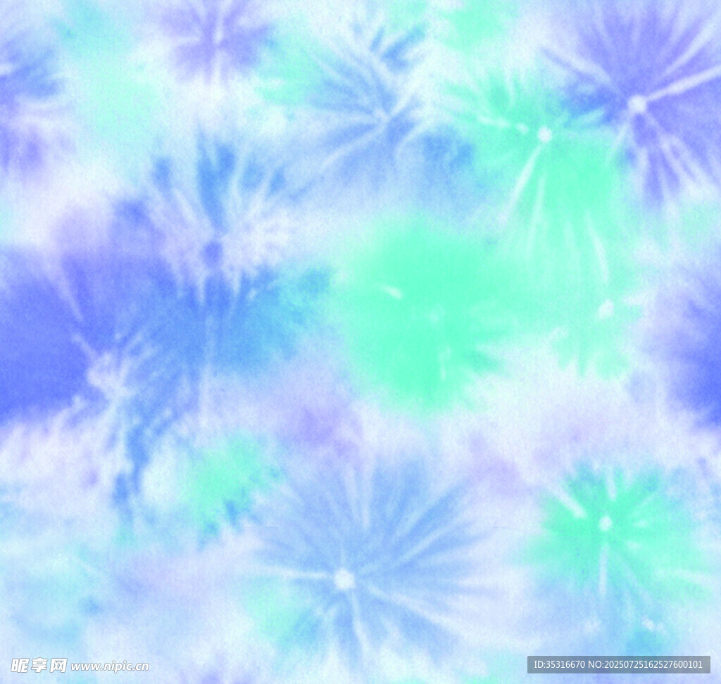 梦幻蓝紫渐变花朵背景图