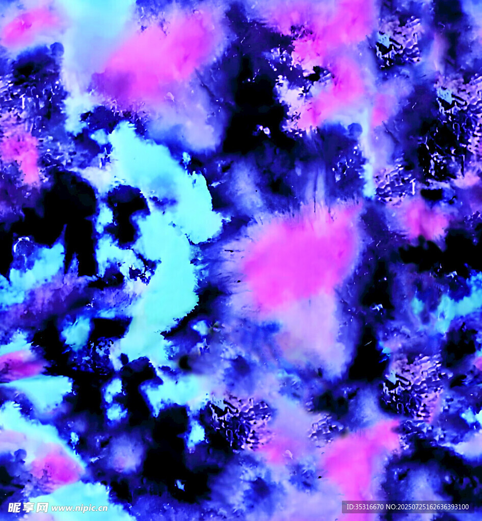 梦幻炫彩抽象星云图案