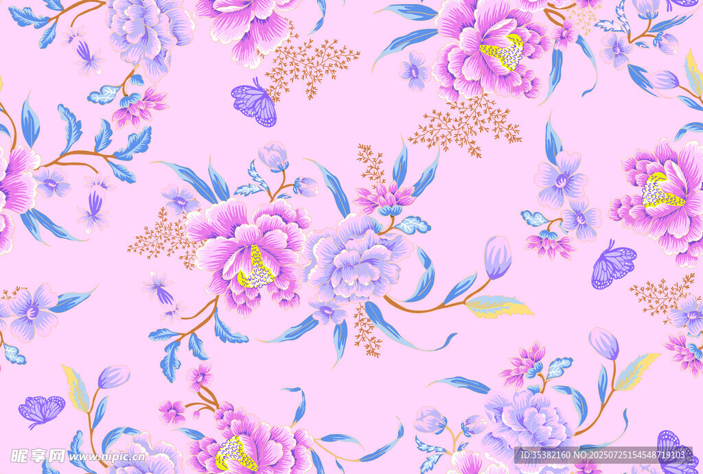 色块花