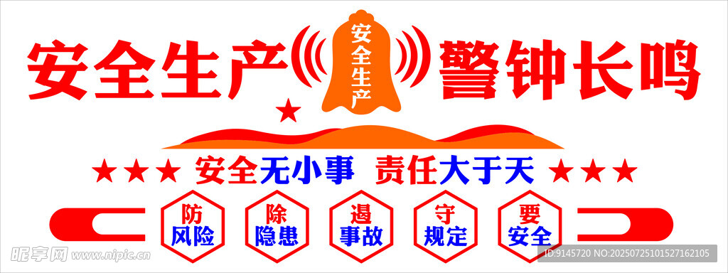 安全生产警钟长鸣文化墙