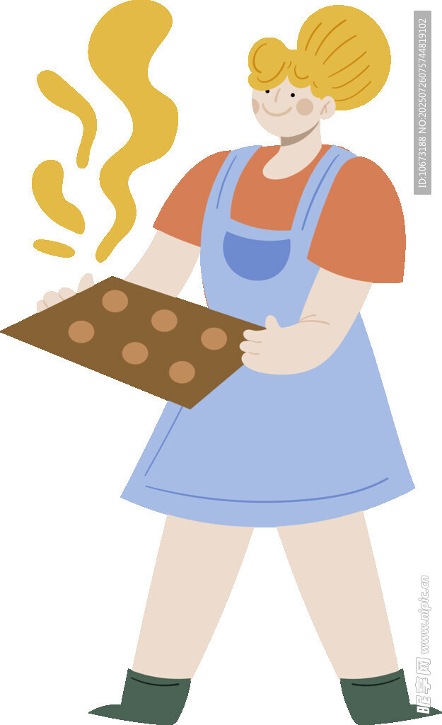 烘焙女孩端出美味饼干