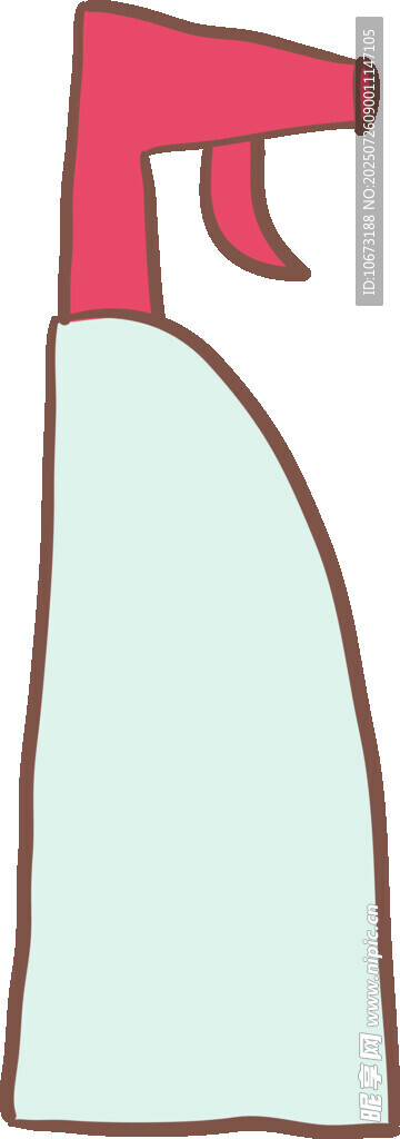 喷雾瓶插画