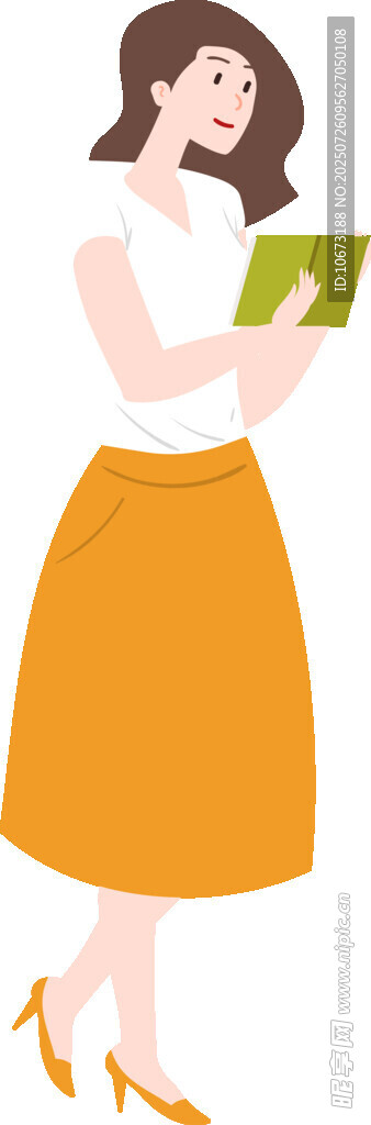 女子优雅捧书阅读瞬间