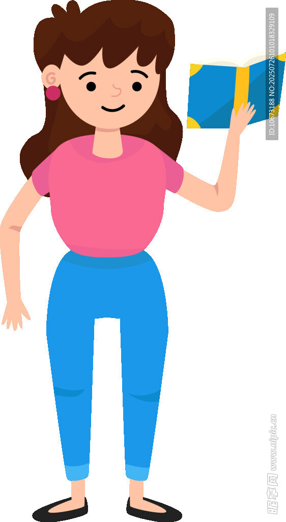 女孩手持蓝皮书