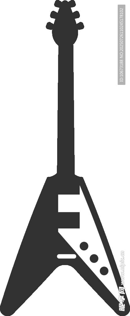 三角造型电吉他