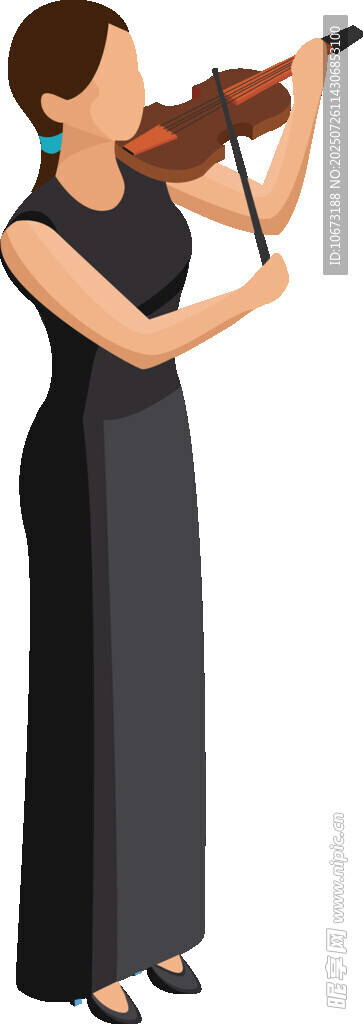 女子优雅拉小提琴