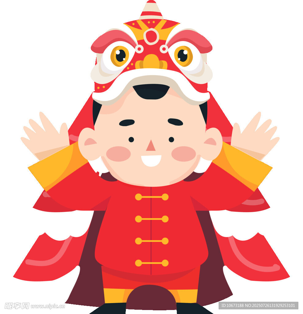 舞狮孩童贺新春