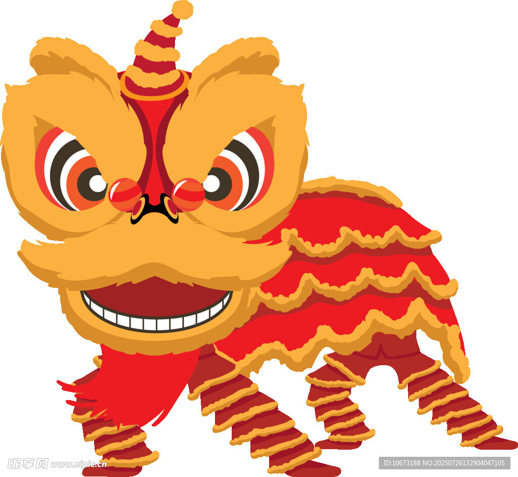 可爱舞狮形象