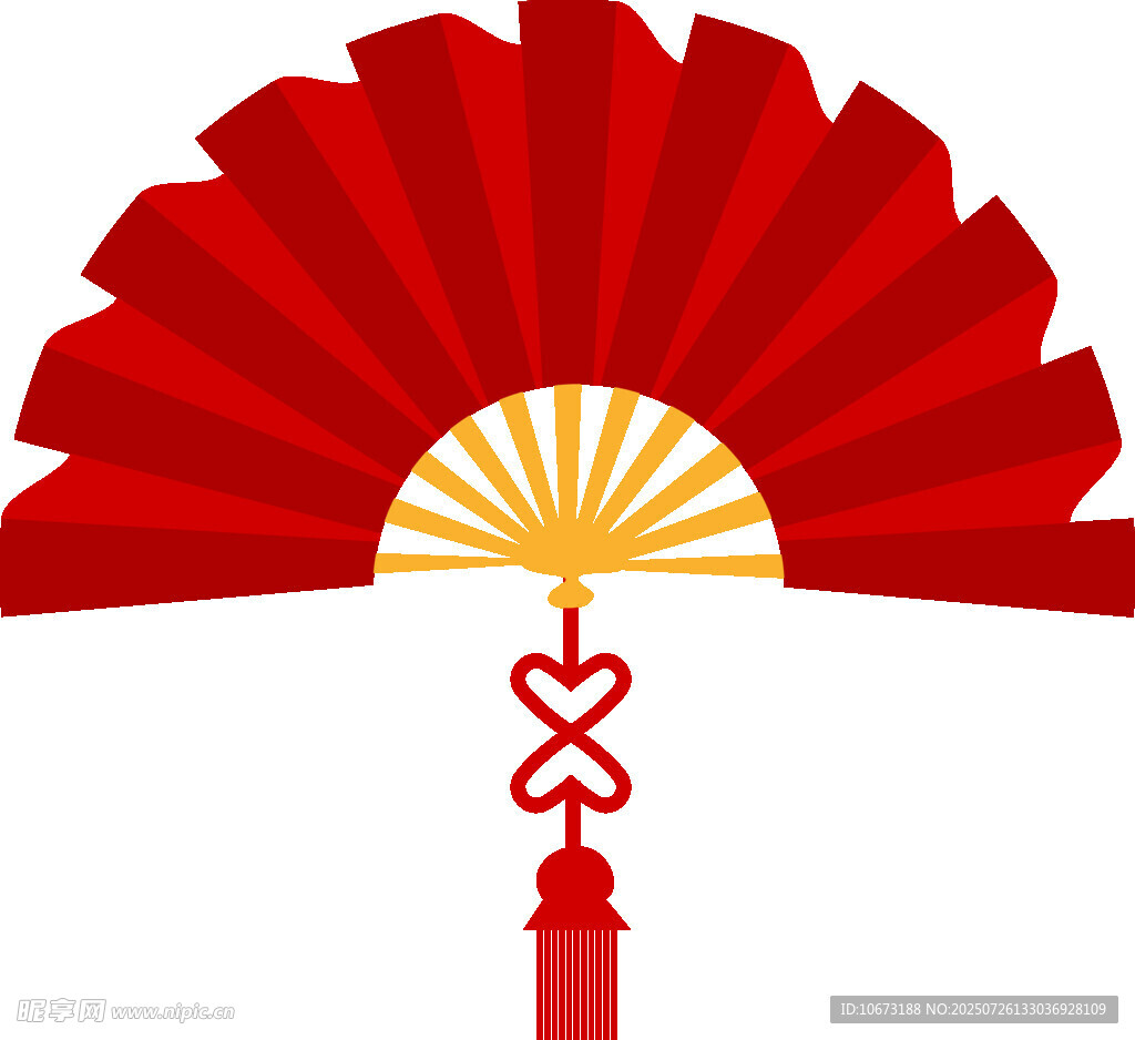 红色折扇图标