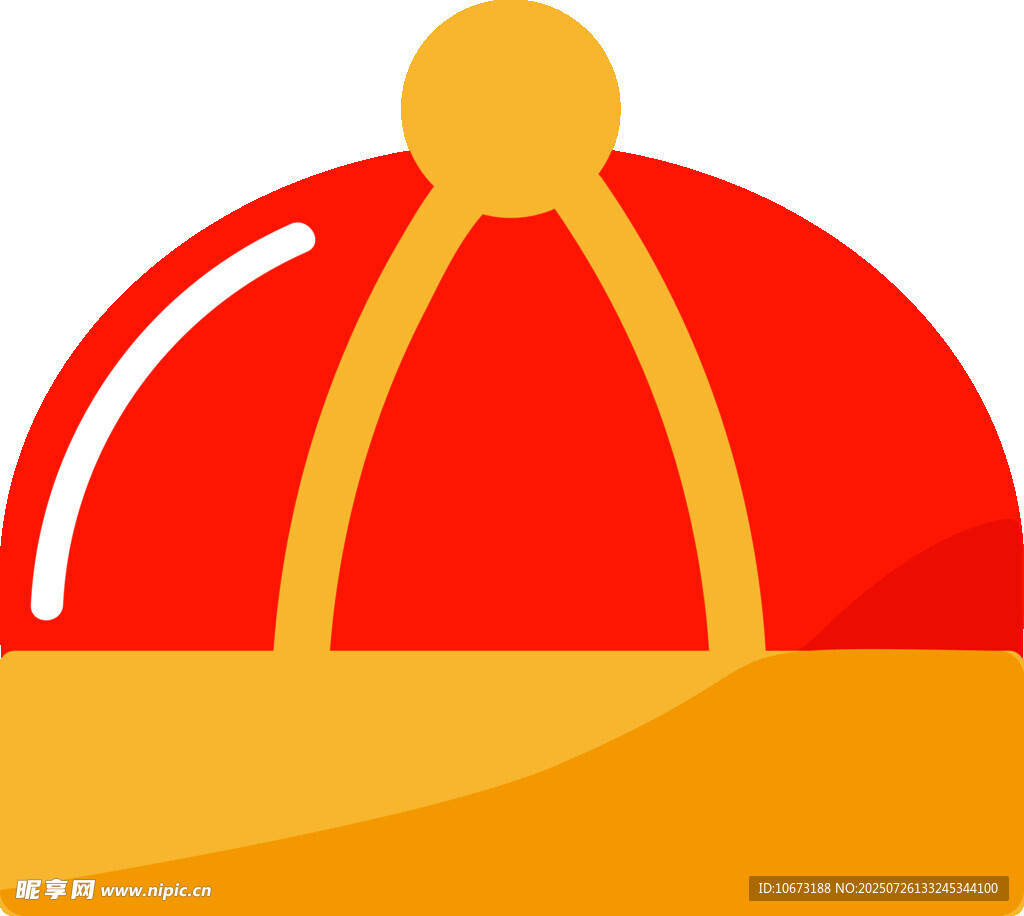 红色帽饰图标