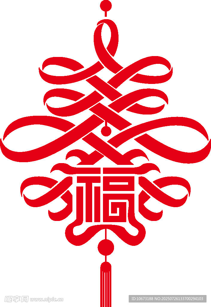 中国结福字挂件