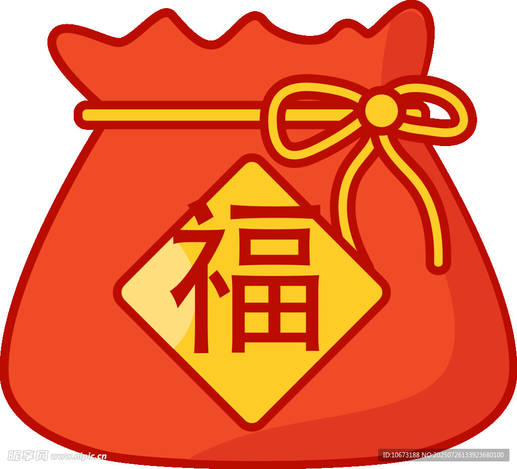 红色福袋喜庆吉祥