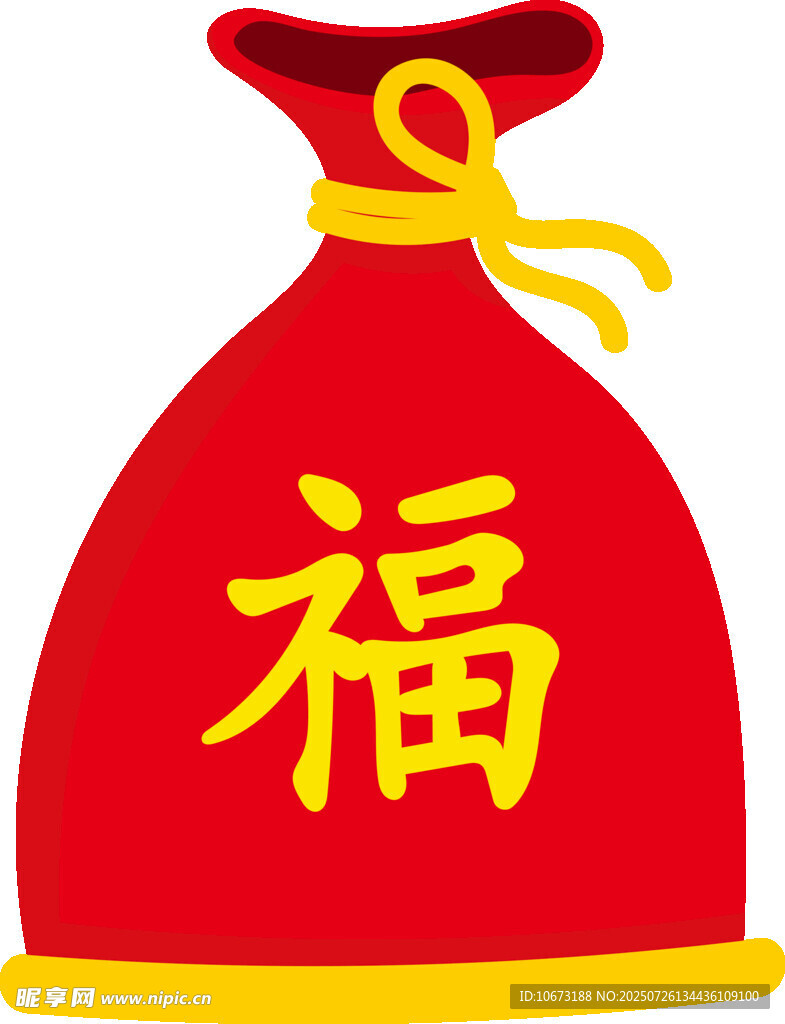 红色福袋寓意吉祥好运