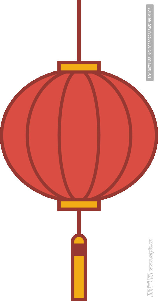 红色传统中式灯笼