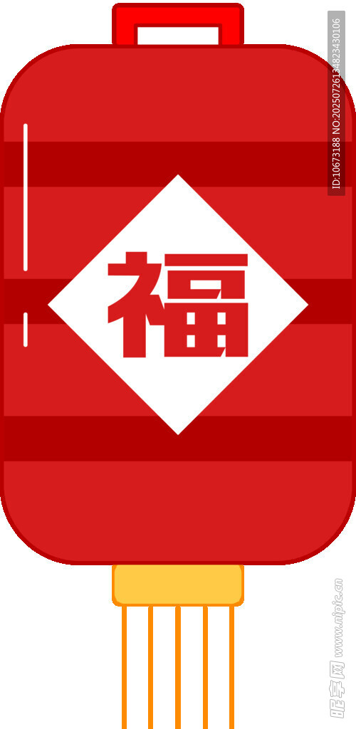 红色福字灯笼