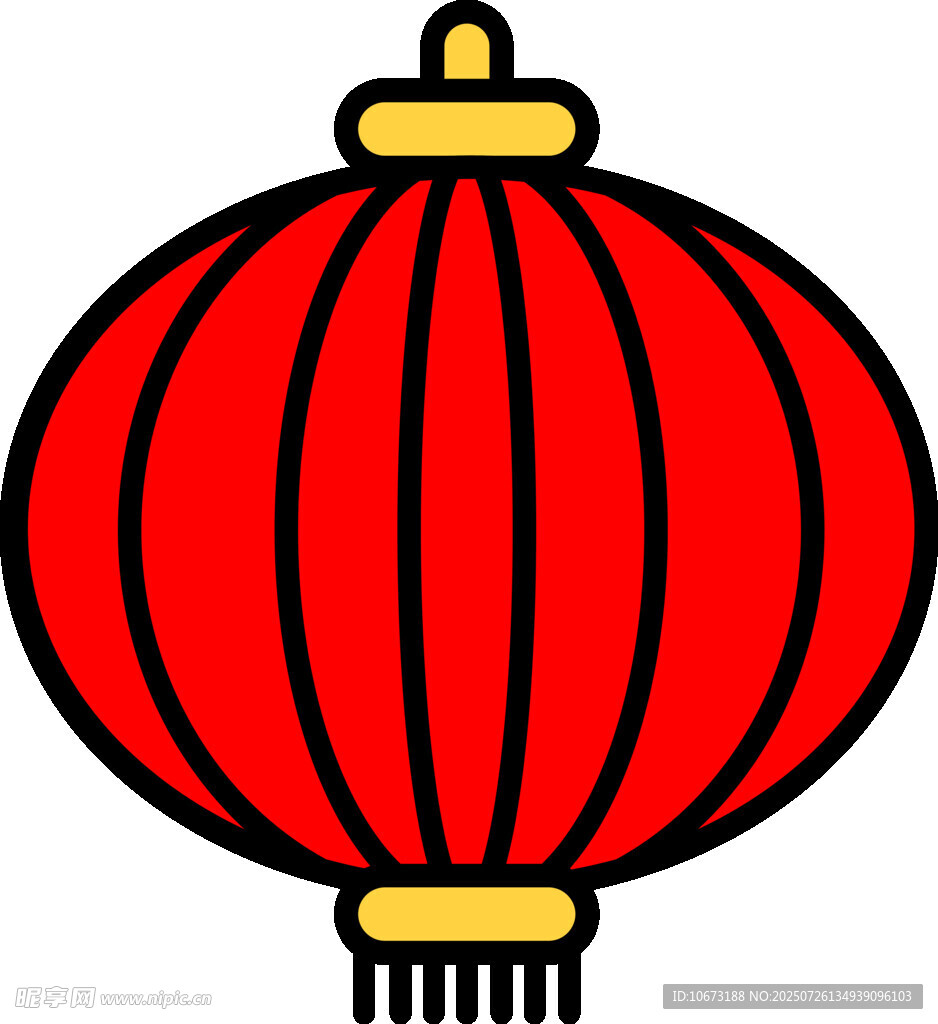 红色传统灯笼图案