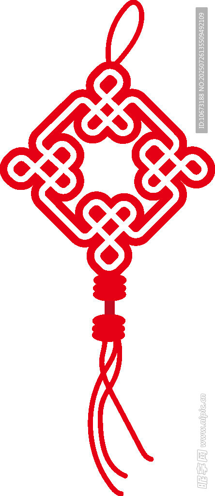 红色传统中国结挂件