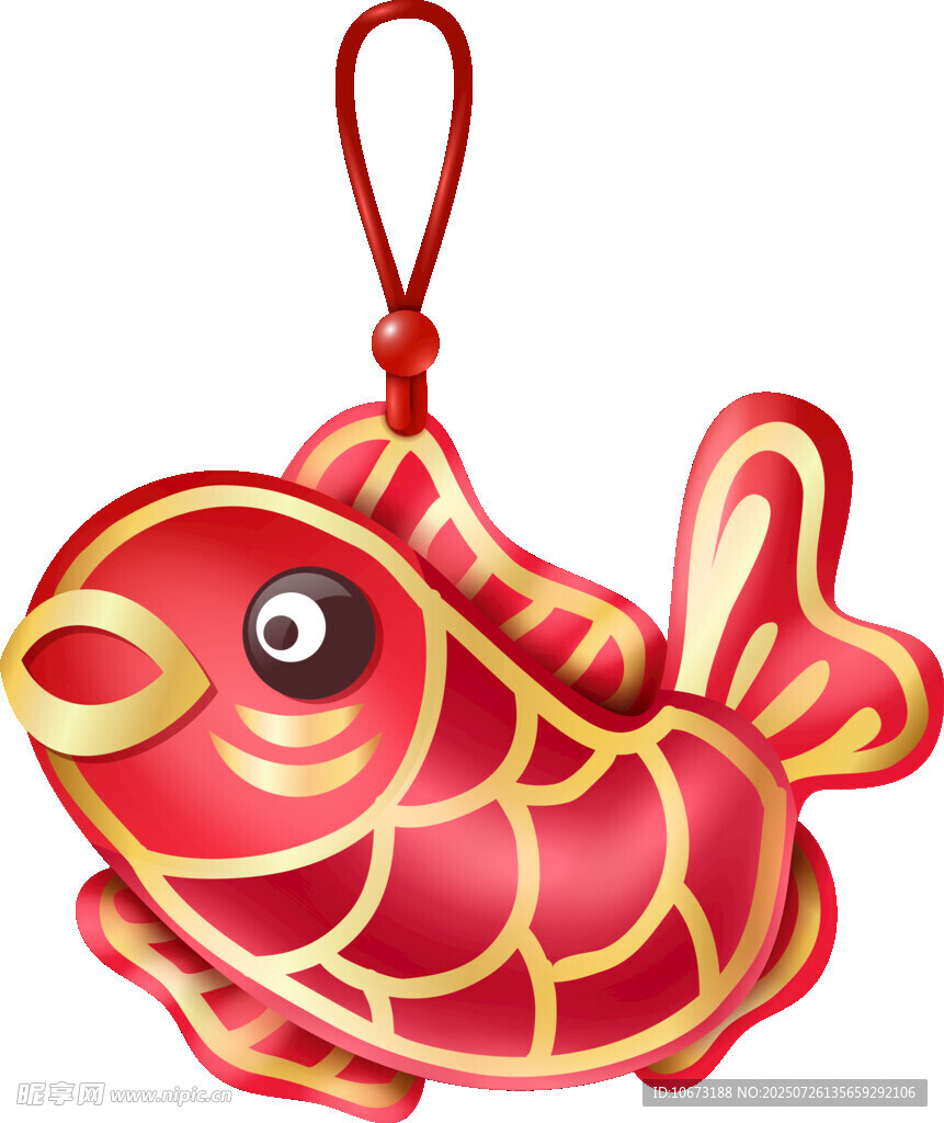红色金鱼挂饰