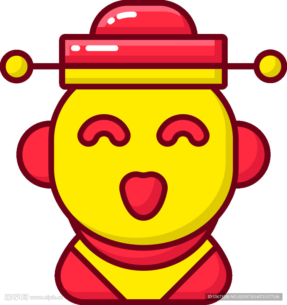 喜庆卡通财神形象