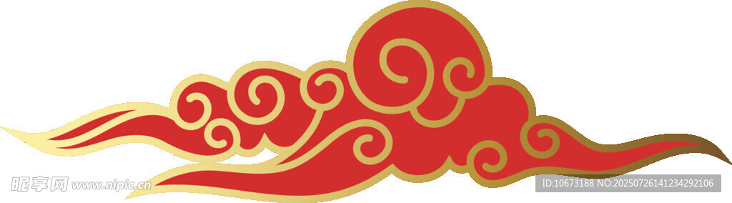 中式祥云图案装饰元素